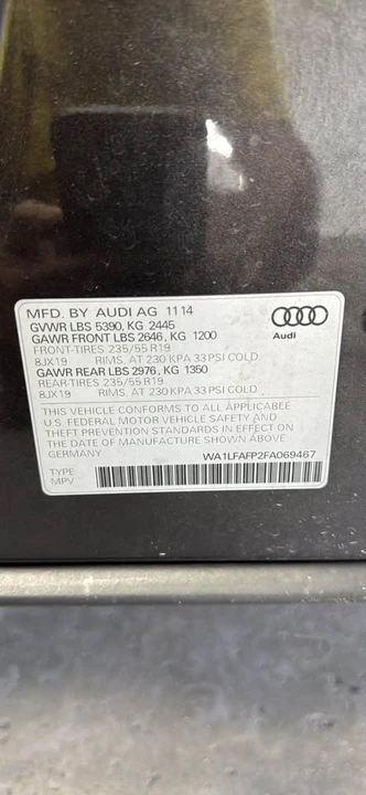 2015 Audi 8R Q5 - Image 20 of 20