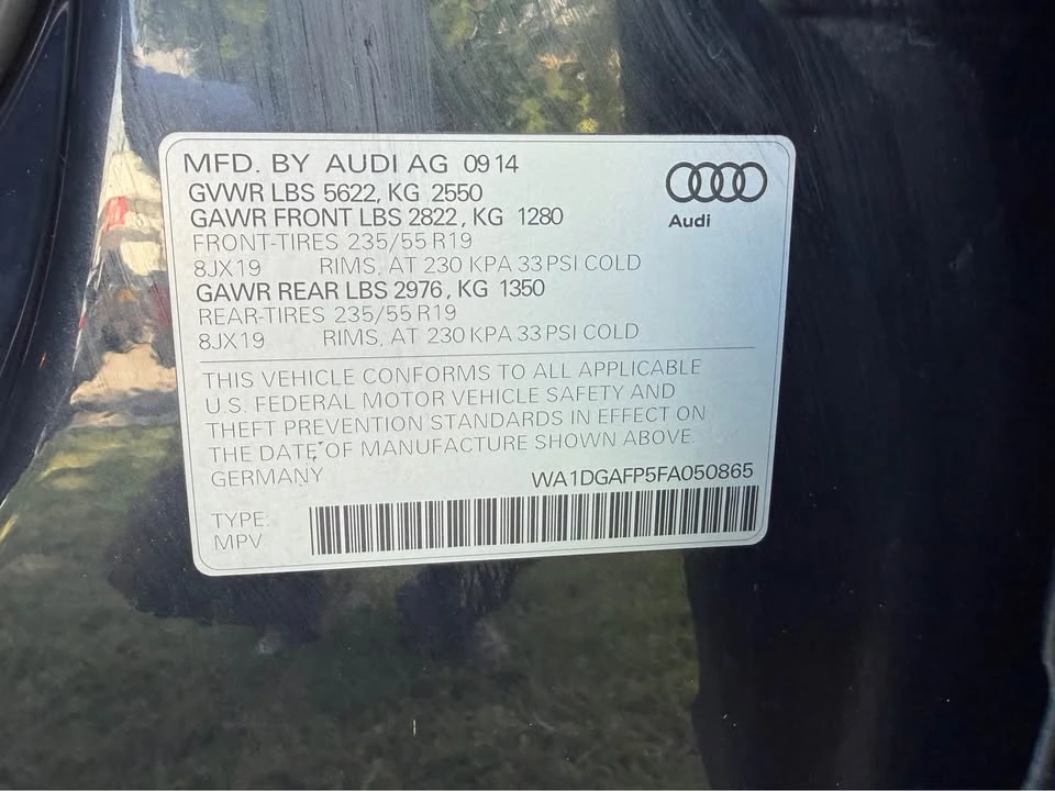 2015 Audi 8R Q5 - Image 5 of 20