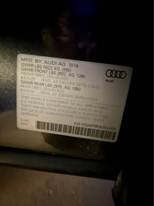 2015 Audi 8R Q5 - Image 11 of 13