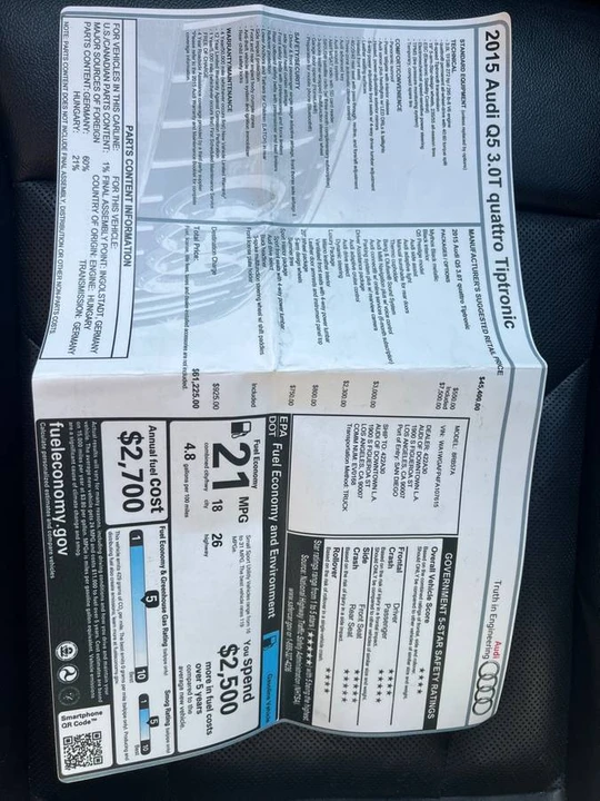 2015 Audi 8R Q5 - Image 21 of 24