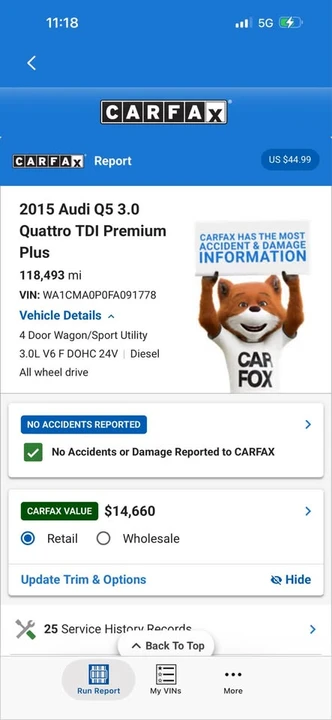 2015 Audi 8R Q5 - Image 15 of 15