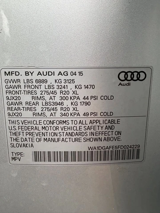 2015 Audi 4L Q7 - Image 13 of 20