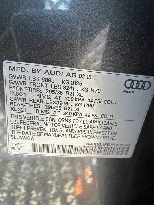 2015 Audi 4L Q7 - Image 21 of 21