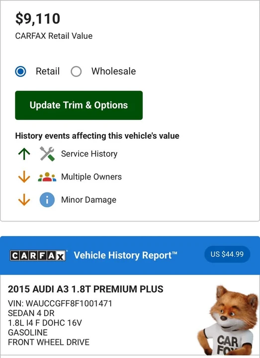2015 Audi 8V A3 - Image 11 of 11