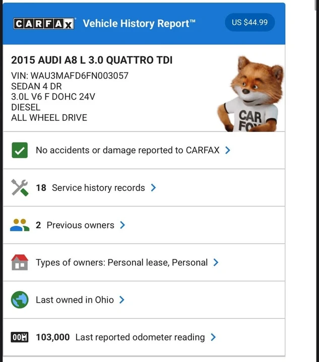 2015 Audi D4 A8 - Image 20 of 20
