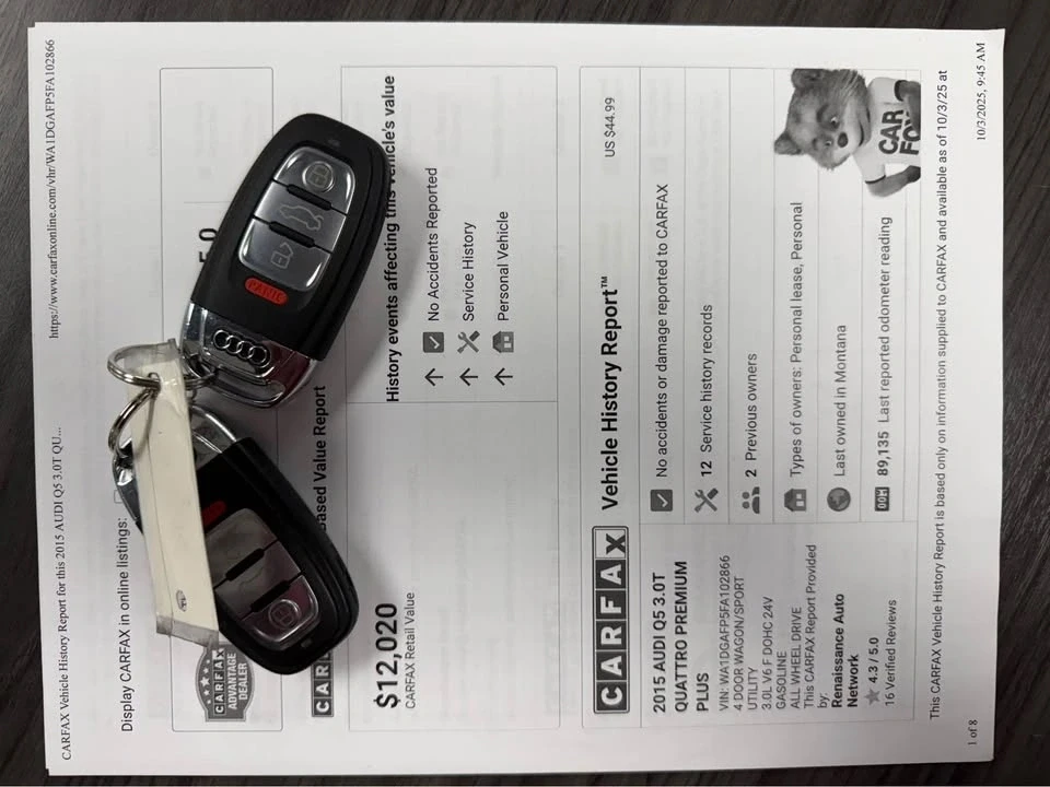 2015 Audi 8R Q5 - Image 19 of 20