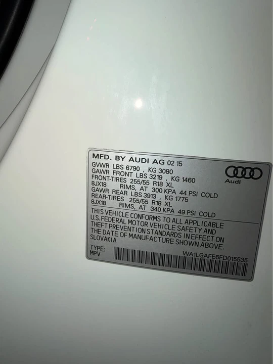 2015 Audi 4L Q7 - Image 16 of 20
