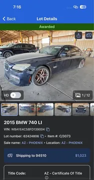 2015 BMW 740 Li
