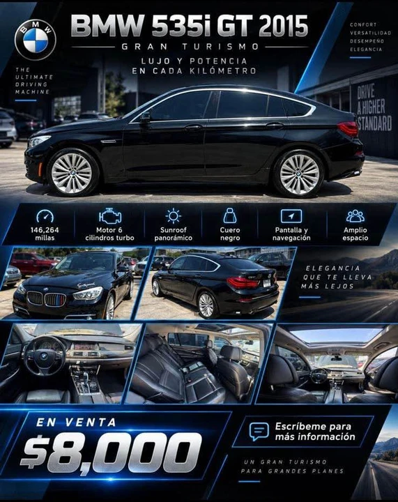 2015 BMW 5 Series - Image 2 of 10