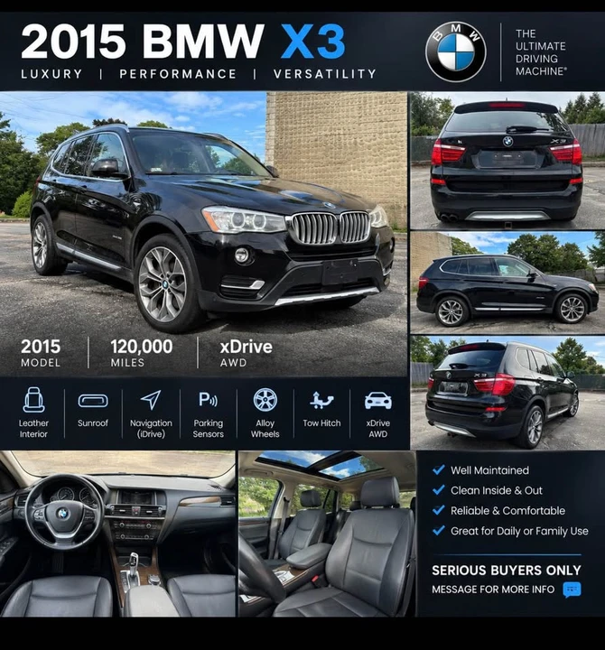 2015 BMW F25 X3 - Image 16 of 16