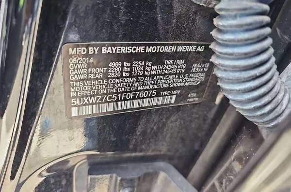 2015 BMW F25 X3 - Image 16 of 17