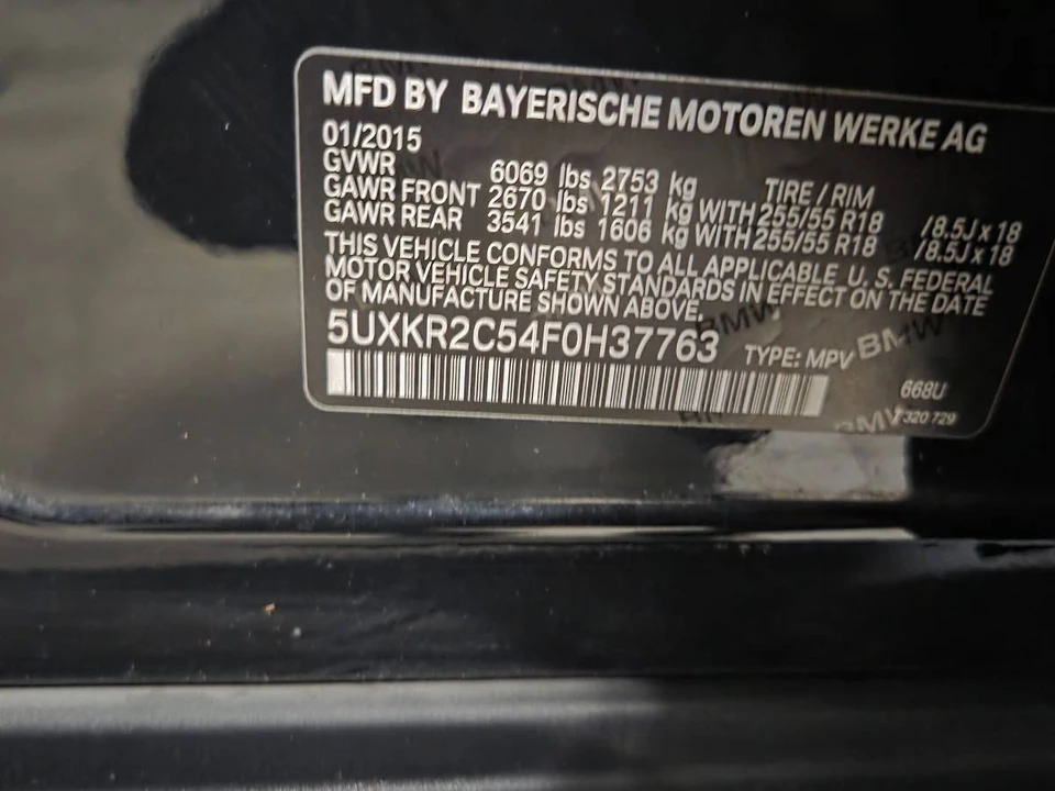 2015 BMW F15 X5 - Image 18 of 18