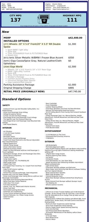 2015 BMW i3 - Image 20 of 20