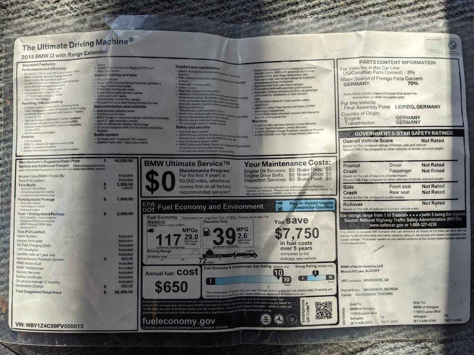2015 BMW i3 - Image 18 of 22