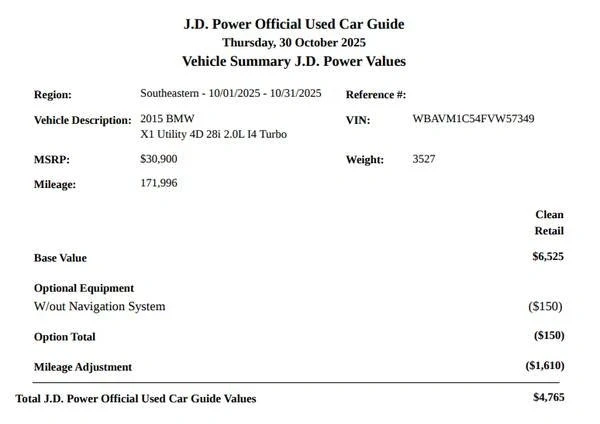 2015 BMW E84 X1 - Image 8 of 18