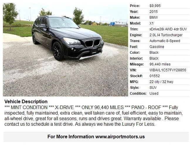 2015 BMW E84 X1 - Image 2 of 19