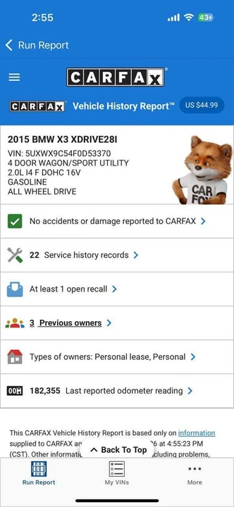 2015 BMW F25 X3 - Image 12 of 13
