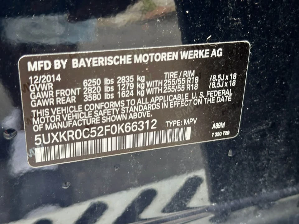 2015 BMW F15 X5 - Image 19 of 19