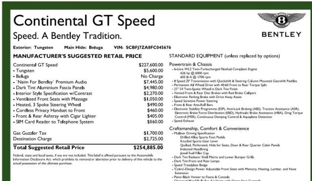 2015 Bentley Continental GT Speed 2nd Gen - Image 6 of 31