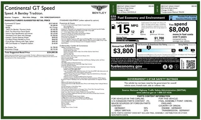 2015 Bentley Continental GT Speed 2nd Gen - Image 6 of 31