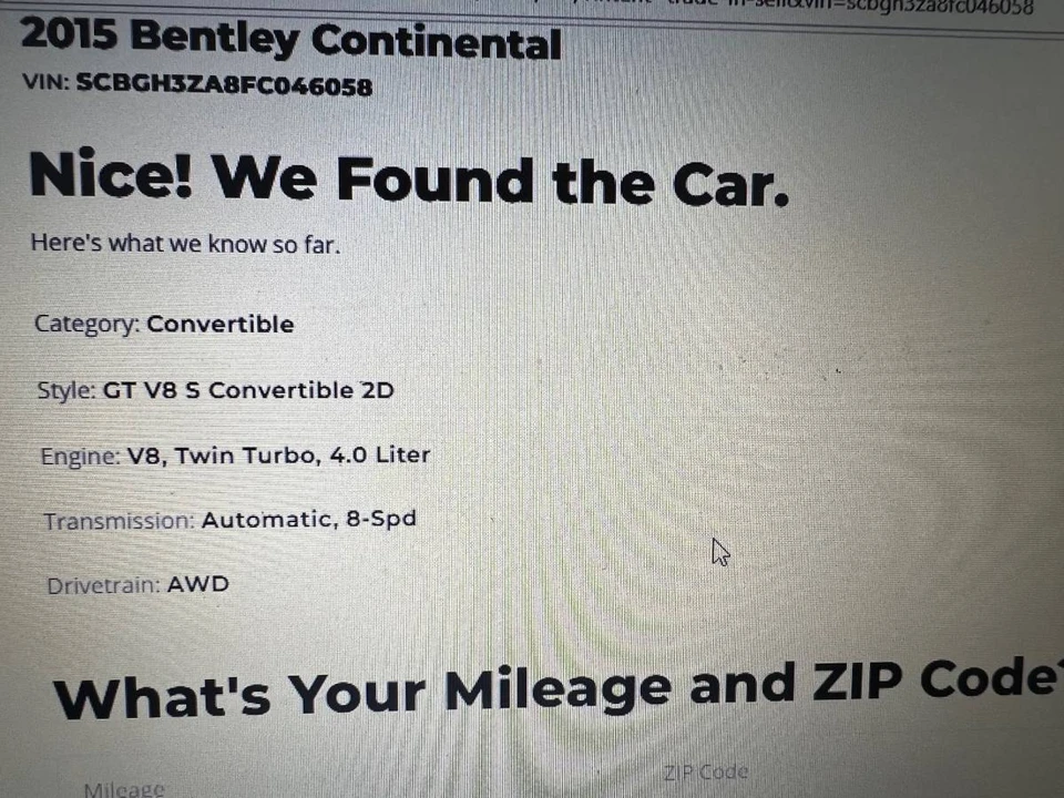 2015 Bentley Continental GT V8 2nd Gen - Image 6 of 9