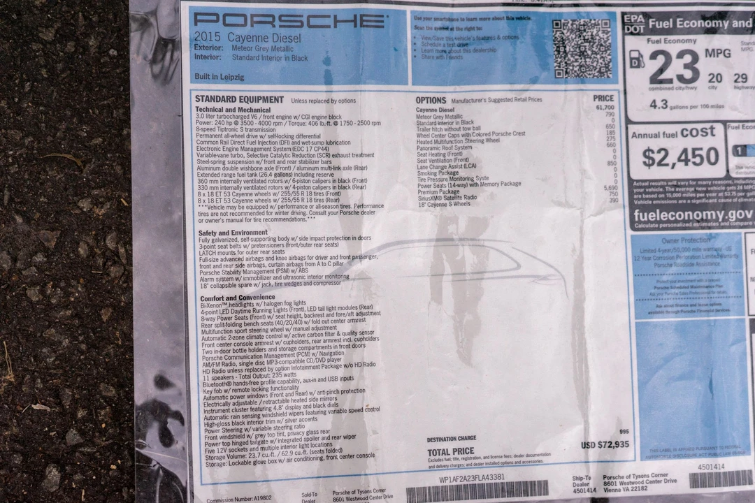 2015 Porsche 958 Cayenne Diesel - Image 13 of 31