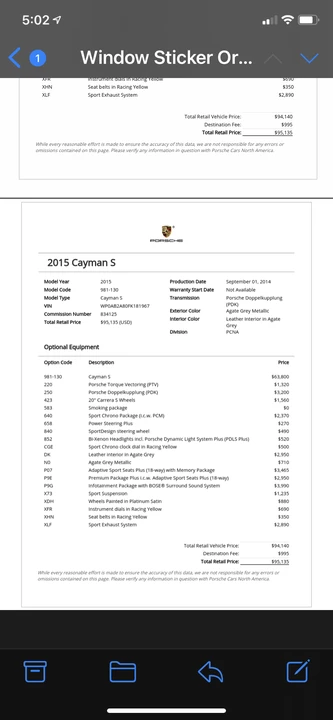 2015 Porsche 981 Cayman S - Image 7 of 9