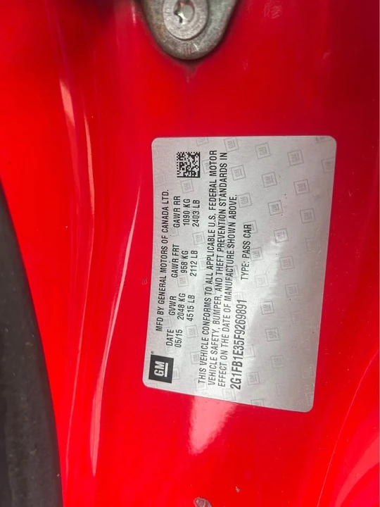 2015 Chevrolet Camaro 5th Gen - Image 18 of 18