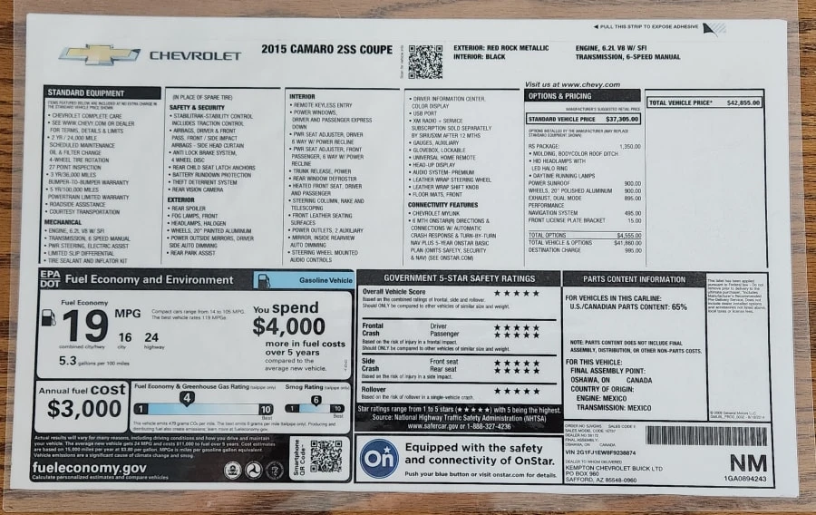2015 Chevrolet Camaro SS 5th Gen - Image 24 of 25