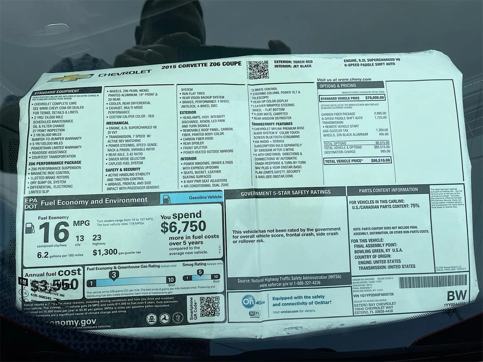 2015 Chevrolet Corvette C7 - Image 31 of 31