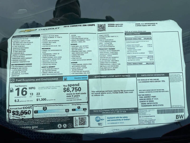 2015 Chevrolet Corvette C7 Z06 - Image 31 of 31