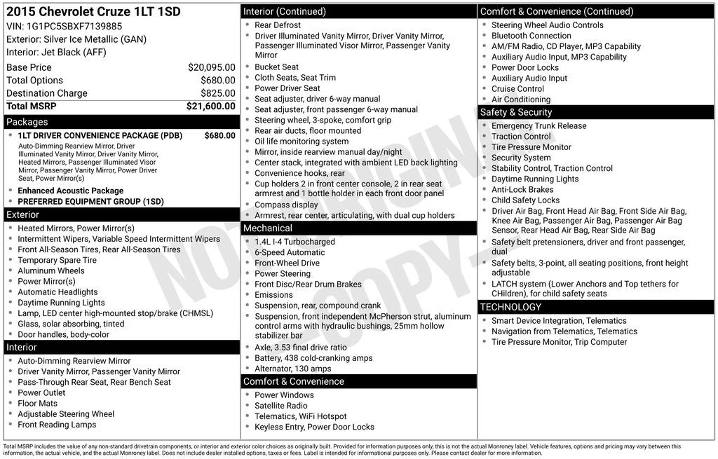 2015 Chevrolet Cruze - Image 12 of 12