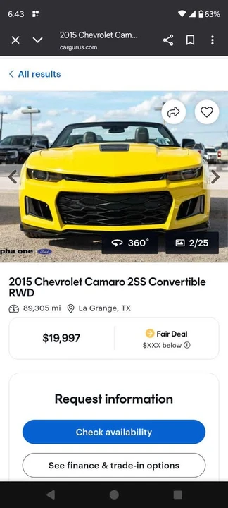 2015 Chevrolet Camaro SS 5th Gen - Image 18 of 18