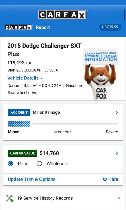 2015 Dodge Challenger 3rd Gen - Image 19 of 19