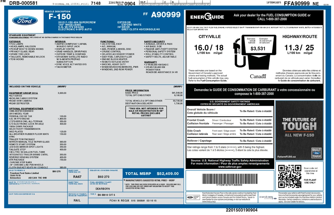 2015 Ford F-150 13th Gen - Image 17 of 17