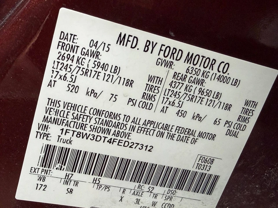 2015 Ford Super Duty 3rd Gen - Image 13 of 15
