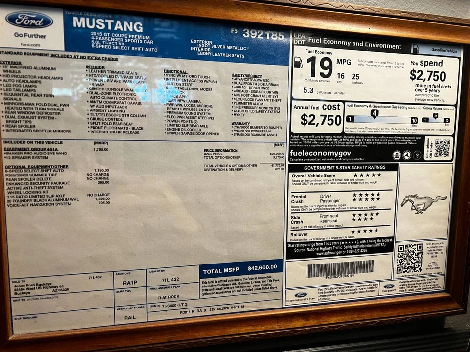 2015 Ford S550 Mustang GT - Image 6 of 24