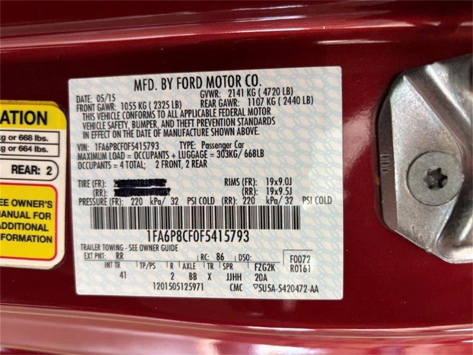 2015 Ford S550 Mustang - Image 27 of 31