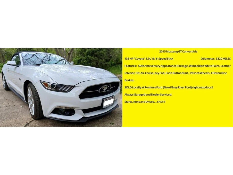 2015 Ford S550 Shelby Mustang GT & GT-H & Terlingua & GTE - Image 31 of 31