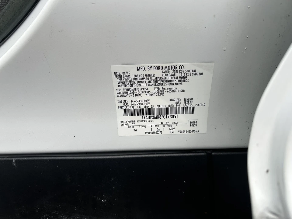 2015 Ford Taurus 6th Gen - Image 12 of 12