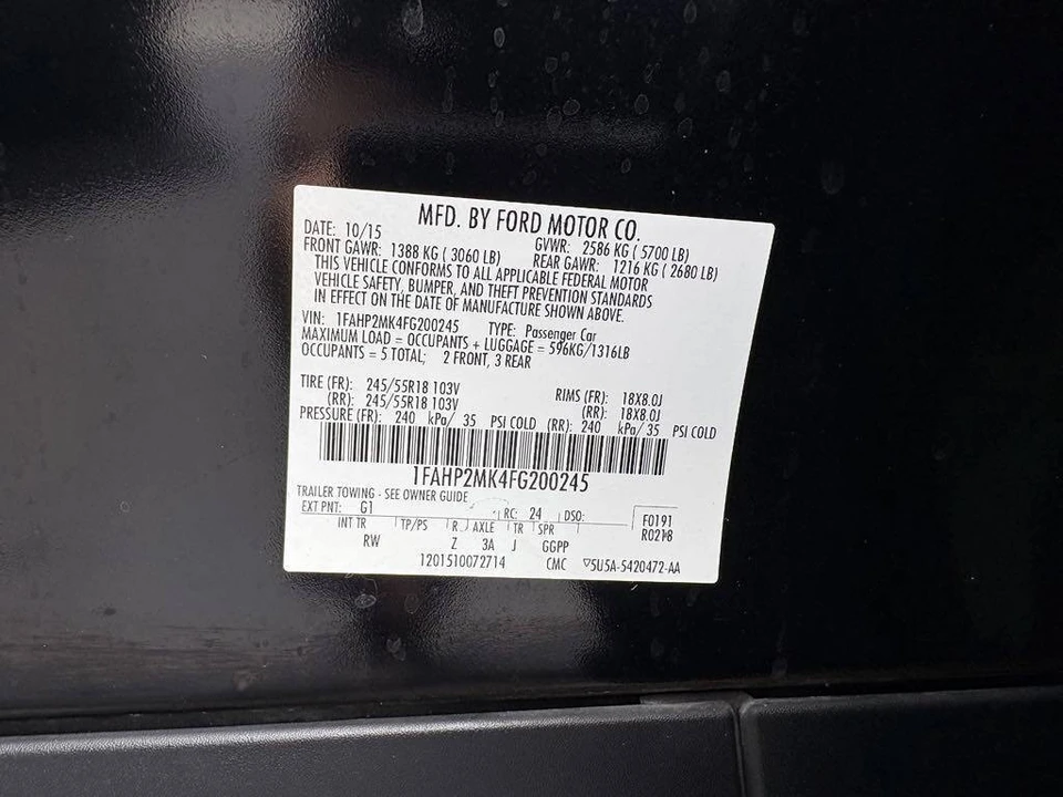 2015 Ford Taurus 6th Gen - Image 19 of 21