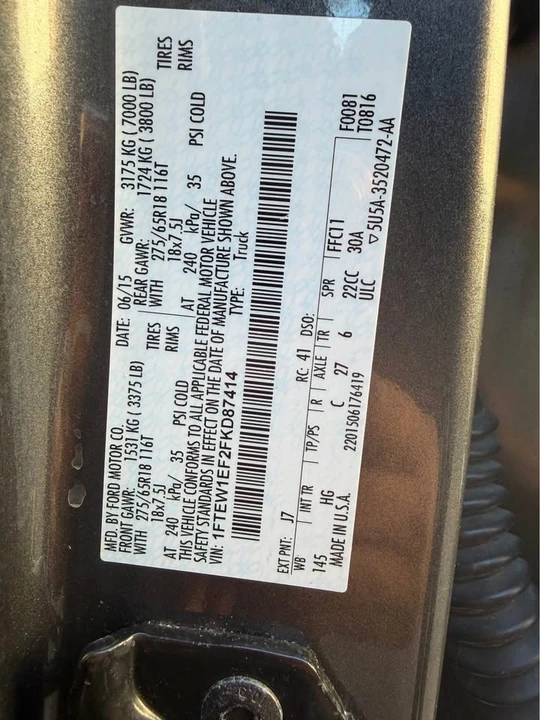 2015 Ford F-150 13th Gen - Image 17 of 17