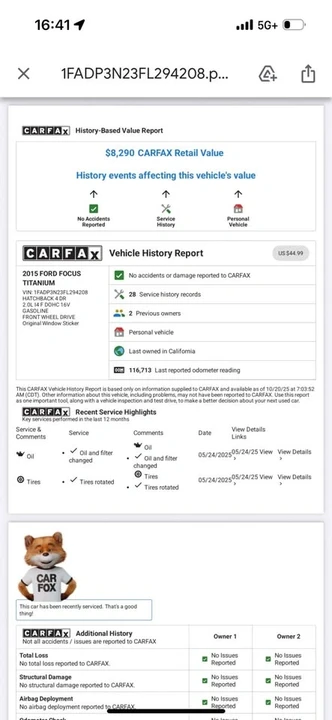 2015 Ford Focus 3rd Gen - Image 12 of 15