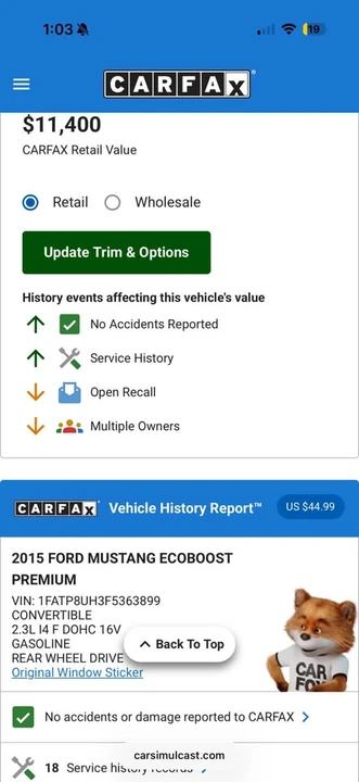 2015 Ford S550 Mustang - Image 16 of 16