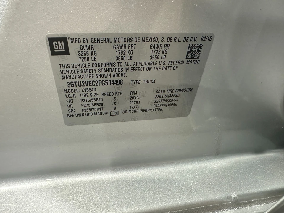 2015 GMC Sierra 4th Gen - Image 15 of 21