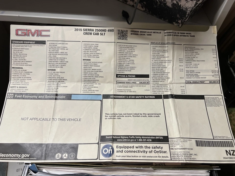 2015 GMC Sierra Heavy Duty 4th Gen - Image 11 of 11
