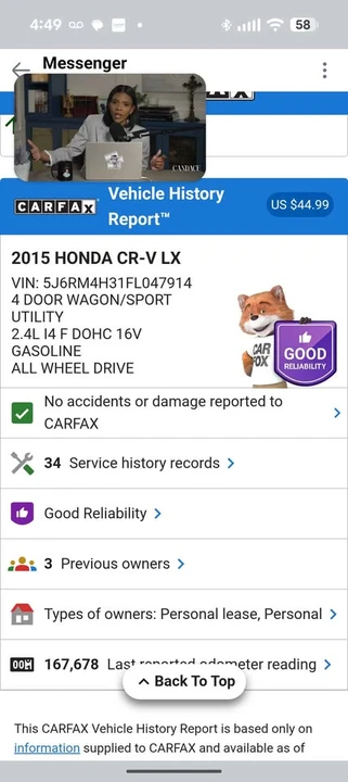 2015 Honda CR-V 4th Gen - Image 7 of 9
