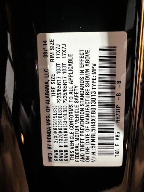 2015 Honda Odyssey - Image 8 of 20