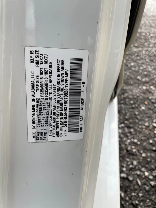 2015 Honda Odyssey - Image 20 of 20
