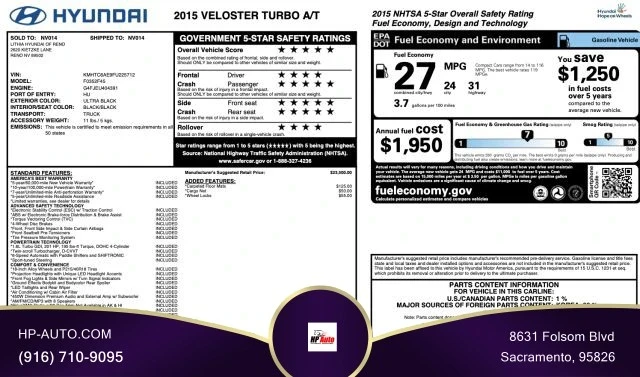 2015 Hyundai Veloster - Image 20 of 20